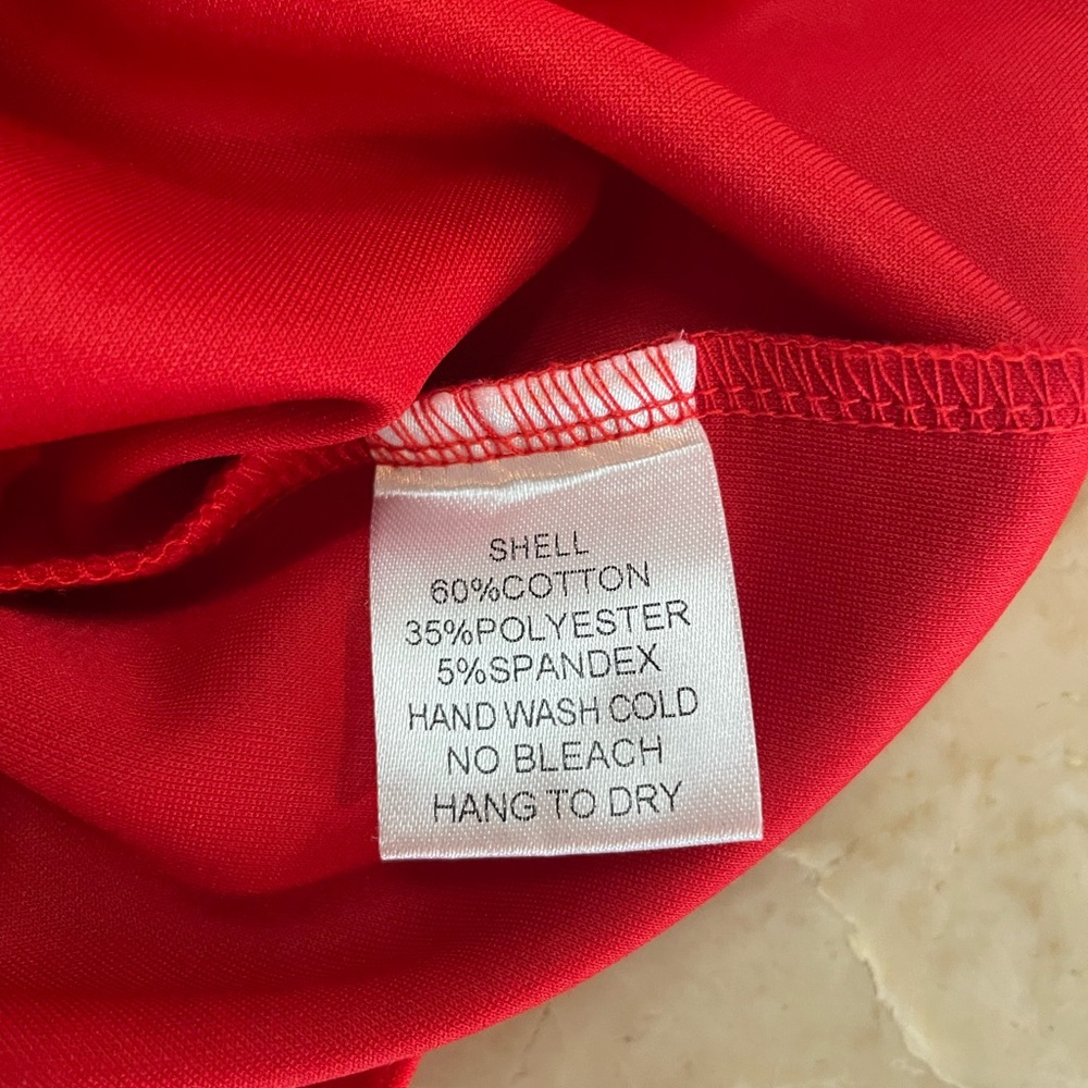 Red Pearl-Accent Wide Leg Pants & Hoodie Set - Picture 9 of 9